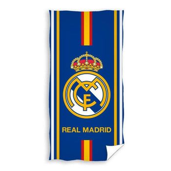 Real Madrid Cf - Toalla De Playa Licencia  Algodón 100% Escudo 173026 Bandera 70x140 Cm