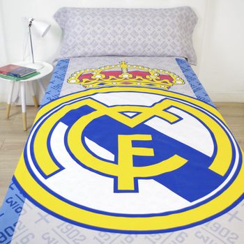 10xdiez Juego De Sabanas Real Madrid 186002  | (cama 90 Cm - Blanco)