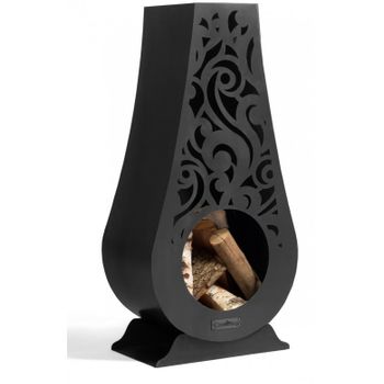 Chimenea Exterior De Acero Hawana 50x33x108 Cm