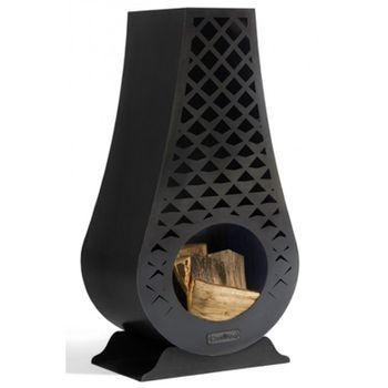 Chimenea Exterior De Acero Avangardo 50x33x108cm