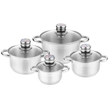 Maestro MR-2120-6L Batería de Cocina 6 Piezas Acero Inoxidable