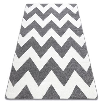 Alfombra Sketch - Fa66 Gris/blanco - Zigzag 140x190 Cm