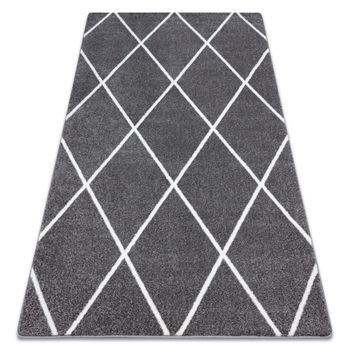 Alfombra Sketch - F728 Gris/crema Trellis - Rombos 280x370 Cm