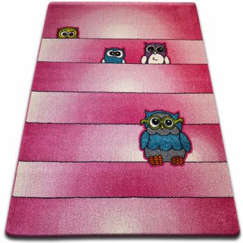 Alfombra Kids Búhos Rosa C412 240x330 Cm