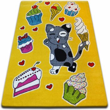 Alfombra Kids Pasteles Amarillo C415 280x370 Cm