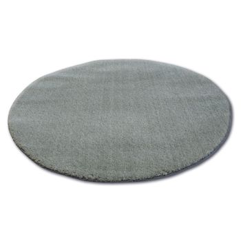 Alfombra Círculo Shaggy Micro Verde Circulo 100 Cm