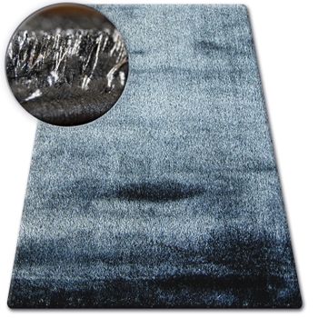 Alfombra Shaggy Verona Negro/plateado 80x150 Cm