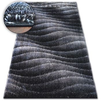 Alfombra Shaggy Space 3d B222 Gris Oscuro 80x150 Cm