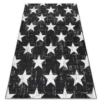 Alfombra De Cuerda Sisal Flat 48648/690 Estrellas 160x230 Cm