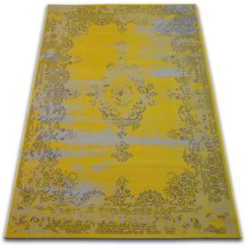 Alfombra Vintage Rosetón 22206/025 Amarillo 200x290 Cm