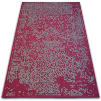 Alfombra Vintage 22208/082 Burdeos/gris Roseta Clásica 200x290 Cm