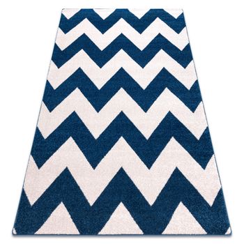 Alfombra Sketch - Fa66 Azul/blanco - Zigzag 180x270 Cm