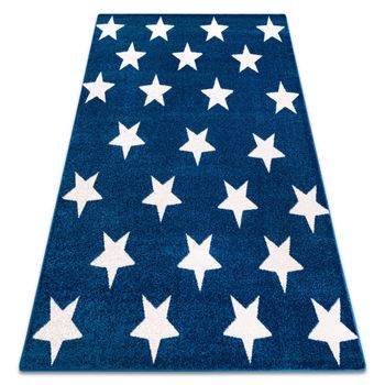 Alfombra Sketch - Fa68 Azul/blanco - Estrellitas Estrellas 180x270 Cm