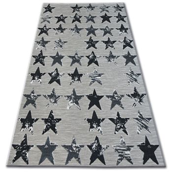 Alfombra Lisboa 27219/956 Estrellas Estrellitas Negro 120x170 Cm