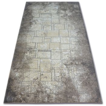 Alfombra Argent - W2601 Cuadrados Rectángulos Azul/beige 240x330 Cm