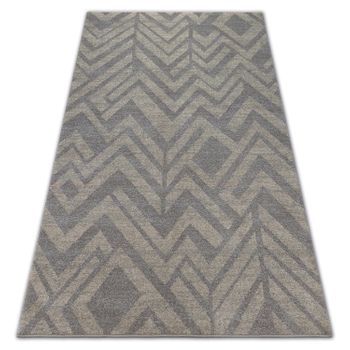 Alfombra Soft 8028 Etno Diseño Espiga Marrón/beige 180x270 Cm