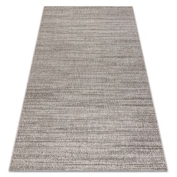 Alfombra De Cuerda Sisal Floorlux 20389 Plateado/negro Melanż 240x330 Cm