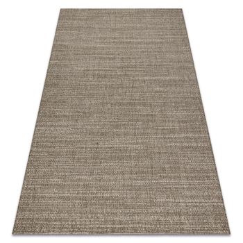 Alfombra De Cuerda Sisal Floorlux 20389 Tonos De Gris Pardo Y Color Ch 60x110 Cm