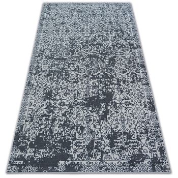 Alfombra Sense Micro 81260 Vintage Blanco/antracita 80x150 Cm