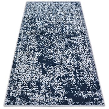 Alfombra Sense Micro 81260 -  Vintage Blanco/azul 120x170 Cm