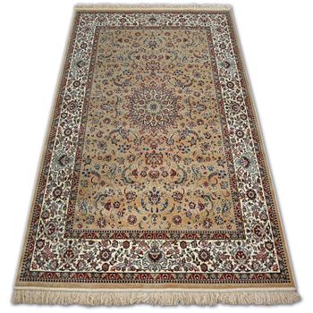 Alfombra De Jacquard Windsor 22925 Bereber Flores Beige 60x100 Cm