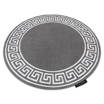 Alfombra Hampton Grecos Círculo Gris Circulo 140 Cm