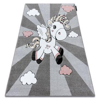 Alfombra Petit Unicorn Unicornio Gris 180x270 Cm