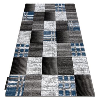 Alfombra Alter Siena Cuadrícula Enrejado Azul 240x330 Cm