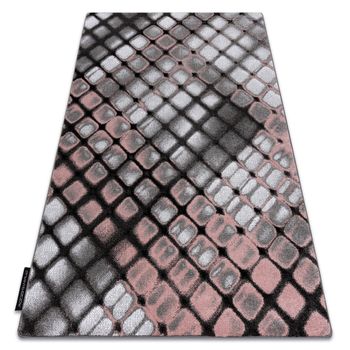 Alfombra Intero Reflex 3d Enrejado Rosado 280x370 Cm