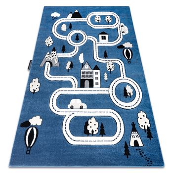 Alfombra Petit Town Pueblo Calle Azul 280x370 Cm