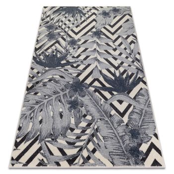 Alfombra Heos 78540 Hojas Selva Crema/azul  190x270 Cm