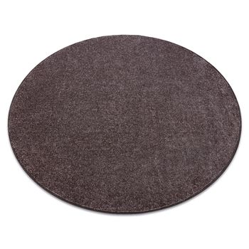 Alfombra  Santa Fe Círculo Marrón 42 Llanura Color Sólido Circulo 100 Cm