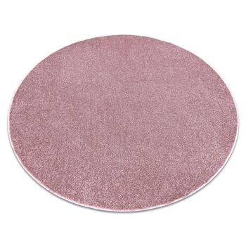 Alfombra Santa Fe Rubor Rosado 60 Llanura Color Sólido Circulo 100 Cm