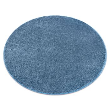 Alfombra Santa Fe Círculo Azul 74 Llanura Color Sólido Circulo 133 Cm