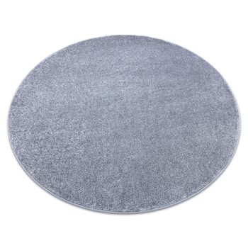 Alfombra Santa Fe Círculo Plata 92 Llanura Color Sólido Circulo 100 Cm