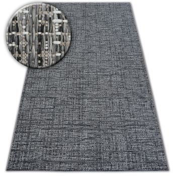 Alfombra De Cuerda Sisal Loft 21126 Tonos De Plateado/marfil/gris 140x200 Cm