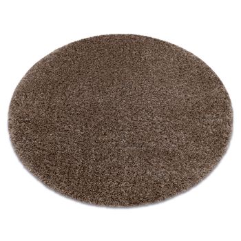 Alfombra Shaggy Narin Círculo P901 Beige / Oro Circulo 140 Cm