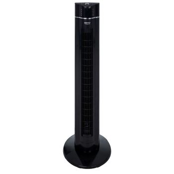 Ventilador Torre Ionico Silencioso, Oscilante, Mando A Distancia, Temporizador, Altura 107 Cm Negro 120w Camry Cr 7320