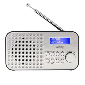 Radio Portátil Negro Níquel Alarma Carga Micro Usb