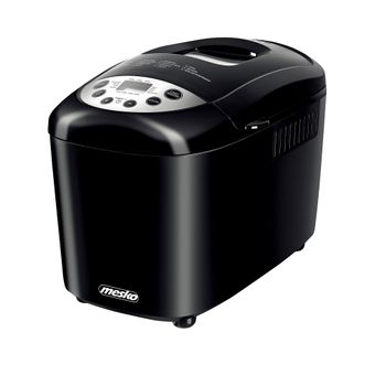 Panificadora Automática, Programable, 15 Programas Cocción, Dos Cuchillas Amasado, Temporizador Negro 850w Mesko Ms 6022