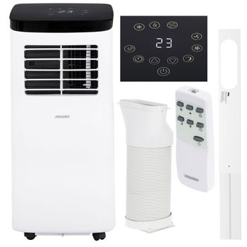 Aire Acondicionado Portátil,  Temporizador, Control Temperatura, Pantalla Led,  Mando Distancia Blanco 790w Mesko Ms 7928