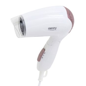 Secador De Pelo De Viaje, Plegable, Compacto, 2 Niveles Temperatura / Velocidad, Boquilla 360º Blanco 1200w Camry Cr2254