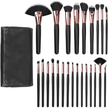 Tools For Beauty Set Brochas De Maquillaje Negro 24 Piezas