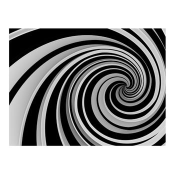 Papel Pintado 3d -  Black And White Swirl (200x154 Cm)