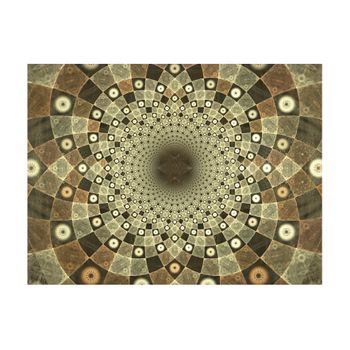 Papel Pintado 3d -  Brown Mosaic (400x309 Cm)