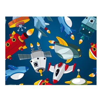 Papel Pintado 3d -  Astronave (300x231 Cm)