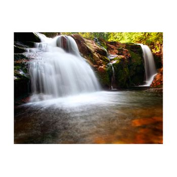 Papel Pintado 3d -  Una Peque?a Cascada En El Río Elba (200x154 Cm)