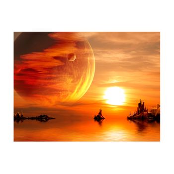 Papel Pintado 3d -  Fantasy Sunset (400x309 Cm)