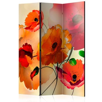 Biombo - Velvet Poppies  (135x172 Cm)