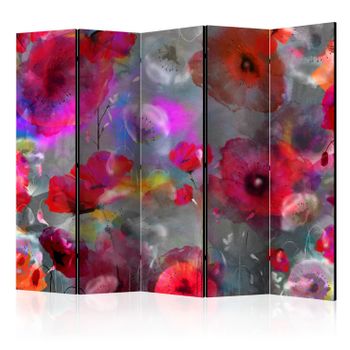 Biombo - Painted Poppies Ii [room Dividers]